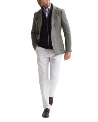 Hampshire Slim Fit Long Sleeve Zip Front Wool Sweater