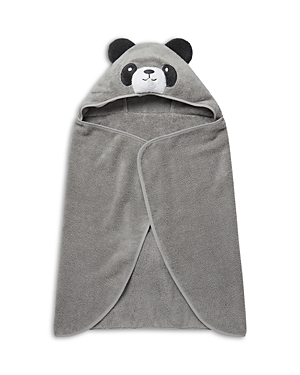 Mori Unisex Micro Cotton Panda Hooded Bath Towel - Little Kid In Gray