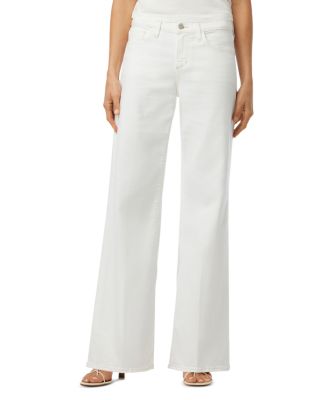 Joe's Jeans - The Lou Lou Mid Rise Wide Leg Jeans in White