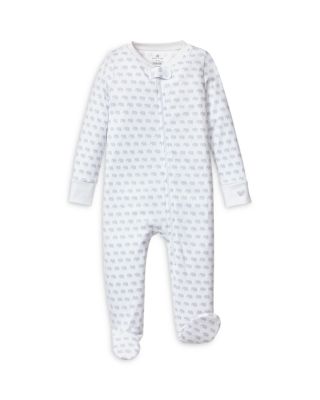 Petite Plume Unisex Pima Cotton Elephants Footie - Baby
