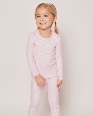 Girls' Pima Cotton Striped Pajama Set - Little Kid, Big Kid