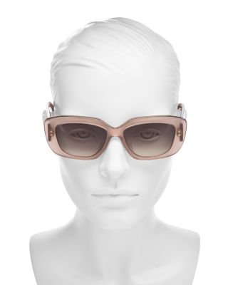 Triomphe Geometric Sunglasses, 55mm