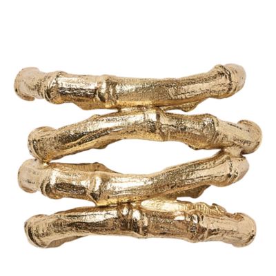 Bamboo Napkin Ring in Gold
