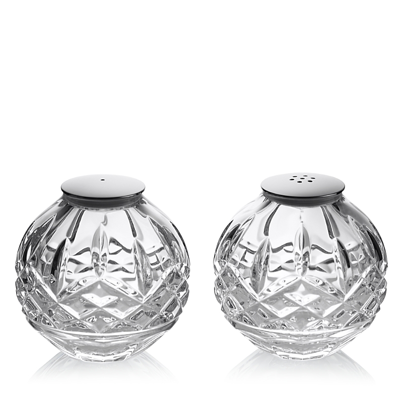 Waterford Lismore Sphere Crystal-glass Salt And Pepper Set