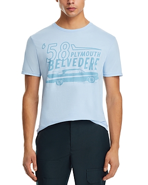 Shop Philcos '58 Plymouth Belvedere Cotton Graphic Tee In Light Blue