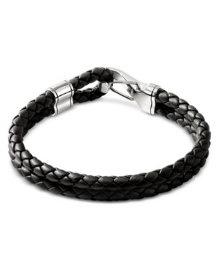 Sterling Silver & Leather Bracelet