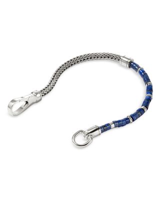 Sterling Silver Heishi Gemstone Chain Bracelet