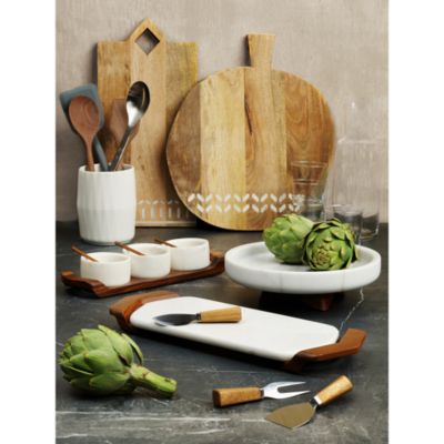 Chevron Condiment Tray Set