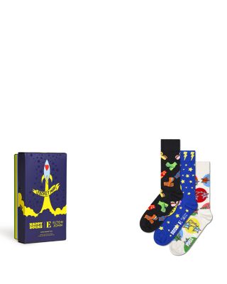 Elton John Crew Socks Gift Box, Pack of 3