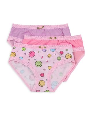 Esme Girls' Lace Trim Underwear, 3 Pack - Little Kid, Big Kid