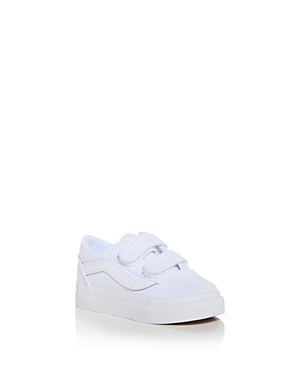 Vans Unisex Old Skool V Low Top Sneakers - Baby, Toddler In True White