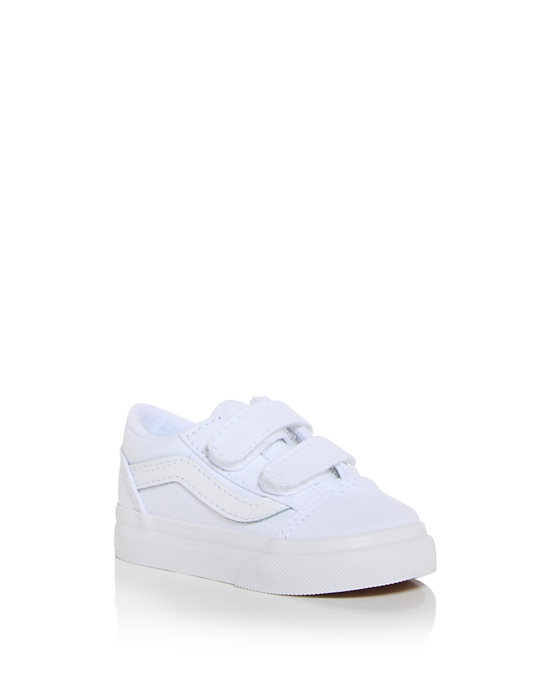 Vans Unisex Old Skool V Low Top Sneakers - Baby, Toddler In True White