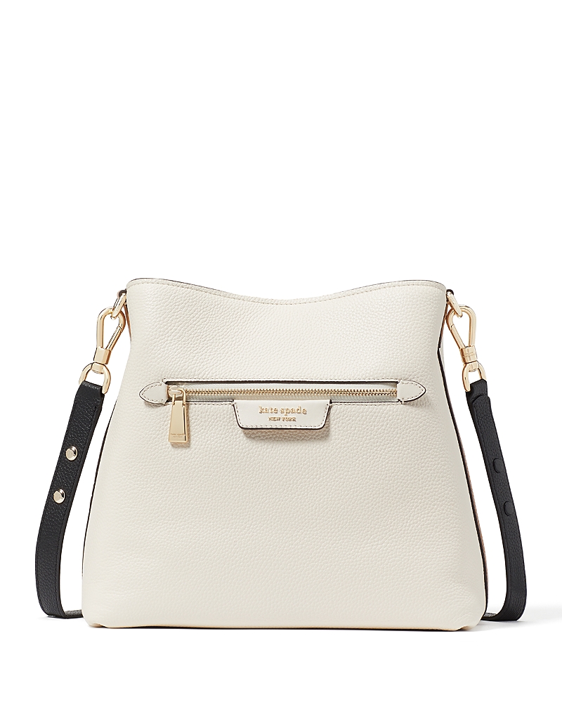 Kate Spade Women's Hudson Colorblocked Pebbled Leather Shoulder Bag In Parchment
