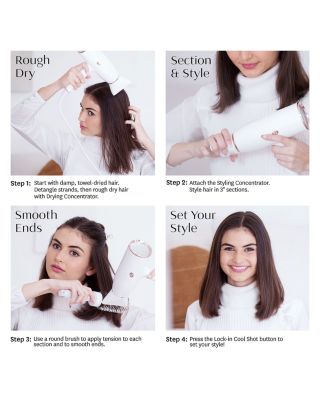 AireLuxe Professional Ionic Hair Dryer &amp; Brush Set