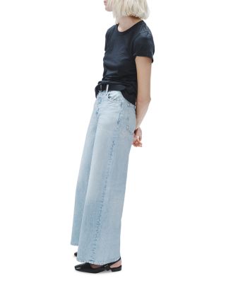 Miramar Sofie Cropped Cotton Terry Sweatpant Jeans in Meadowblue
