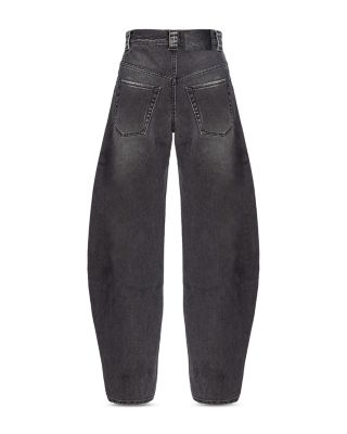PINKO Eloise Ricamato High Rise Egg Jeans in Zdg