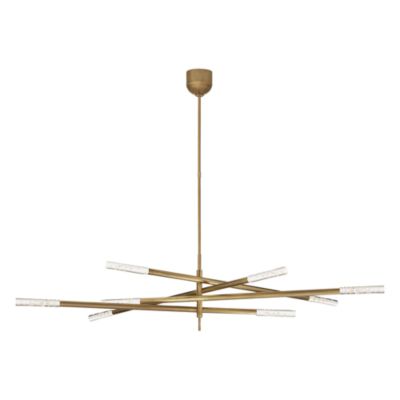 Kelly Wearstler - Rousseau Grande 8 Light Articulating Chandelier with Seeded Glass