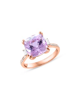 Bloomingdale's Fine Collection - Kunzite & Diamond Ring in 14K Rose Gold