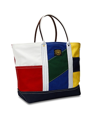Large Patchwork Canvas Tote
