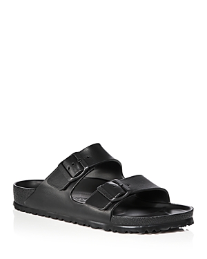 Birkenstock Arizona Leather Buckled Sandals In Black