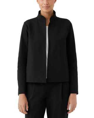 Eileen Fisher Stand Collar Cropped Jacket | Bloomingdale's