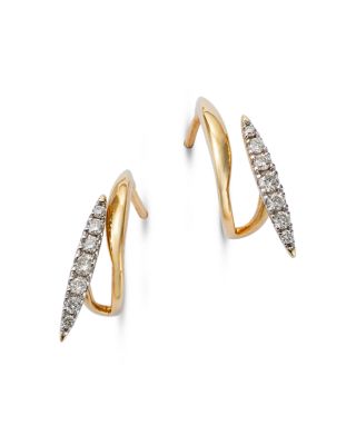 Bloomingdale's Fine Collection Diamond Twist Earrings in 14K Yellow Gold, 0.20 ct. t. w.