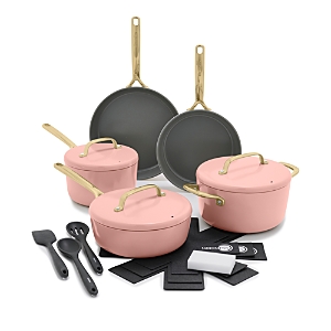 GreenPan GP5 Champange 8 Piece Ceramic Non-Stick Cookware Set with 3-Piece Utensil Set - 100% Exclus