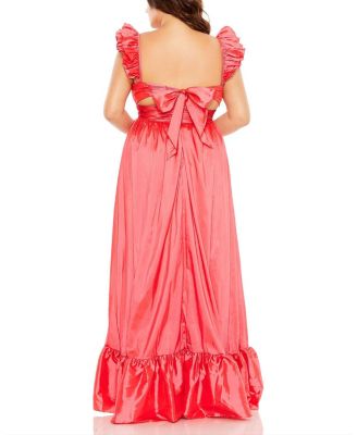 High Low Ruffle Gown