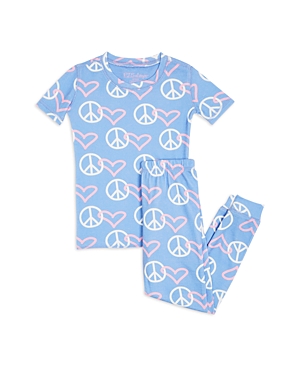Pj Salvage Girls' Peace & Love Pajama Set - Little Kid, Big Kid