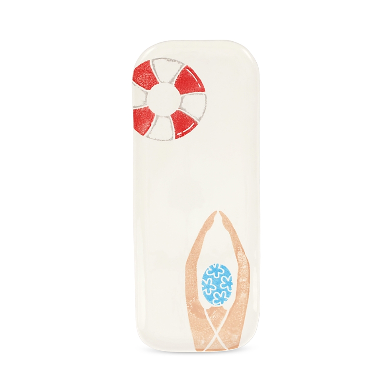 Vietri Riviera Narrow Rectangular Platter In Open Misce