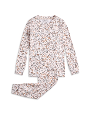 petit lem Girls' Floral Knit Pajama Set - Little Kid