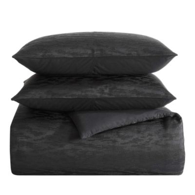 Illusion Textured 3 Piece Duvet Cover Set, King