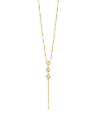 Sterling Forever Reine Freshwater Pearl Y Necklace, 16-18
