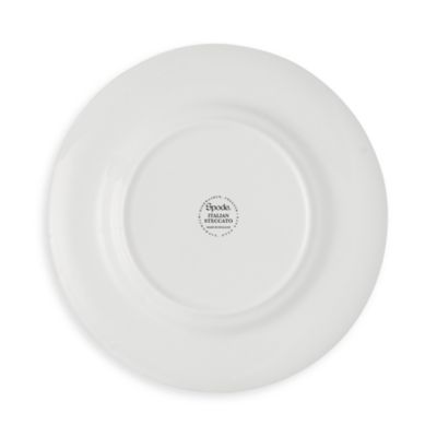 Blue Italian Steccato Salad Plates, Set of 4