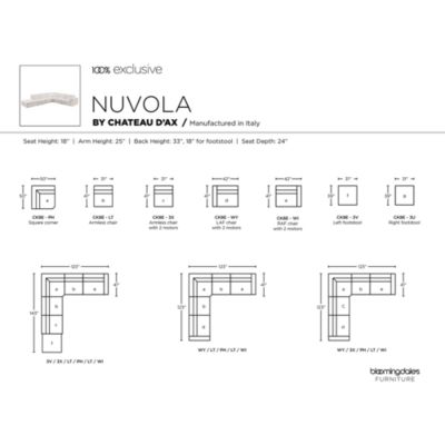 Nuvola 6-Piece Power Reclining Leather Sectional