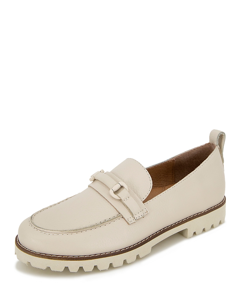 GENTLE SOULS BY KENNETH COLE GENTLE SOULS BY KENNETH COLE WOMEN'S EUGENE SLIP ON HARDWARE LOAFER FLATS