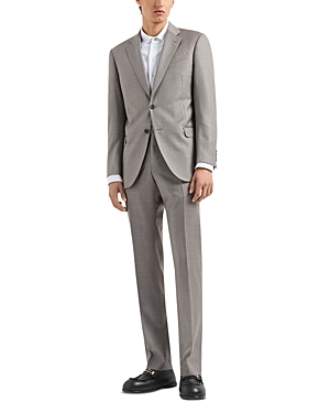 G Line Regular Comfort Fit Micro Houndstooth Suit