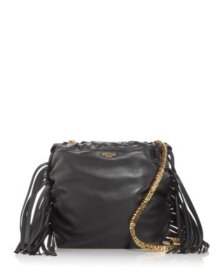 Moschino Mini Lettering Leather Crossbody Bag