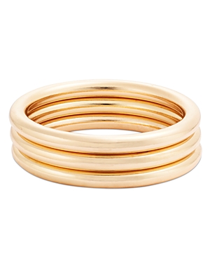 Shop Aqua Bangle Bracelets In 14k Gold Plated, Set Of 3 - 100% Exclusive