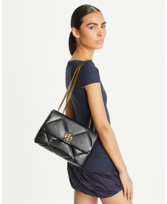 Kira Diamond Quilted Leather Convertible Shoulder Bag