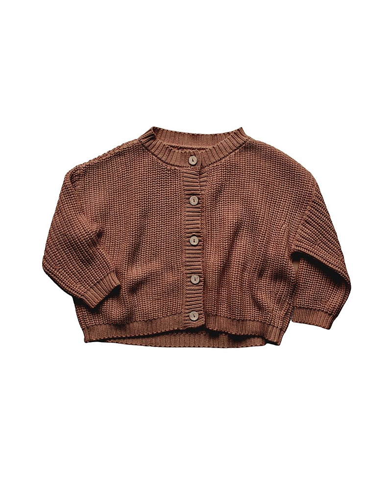 The Simple Folk The Chunky Cardigan In Mocha