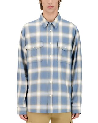 The Kooples - Manches Printed Long Sleeve Button Front Shirt