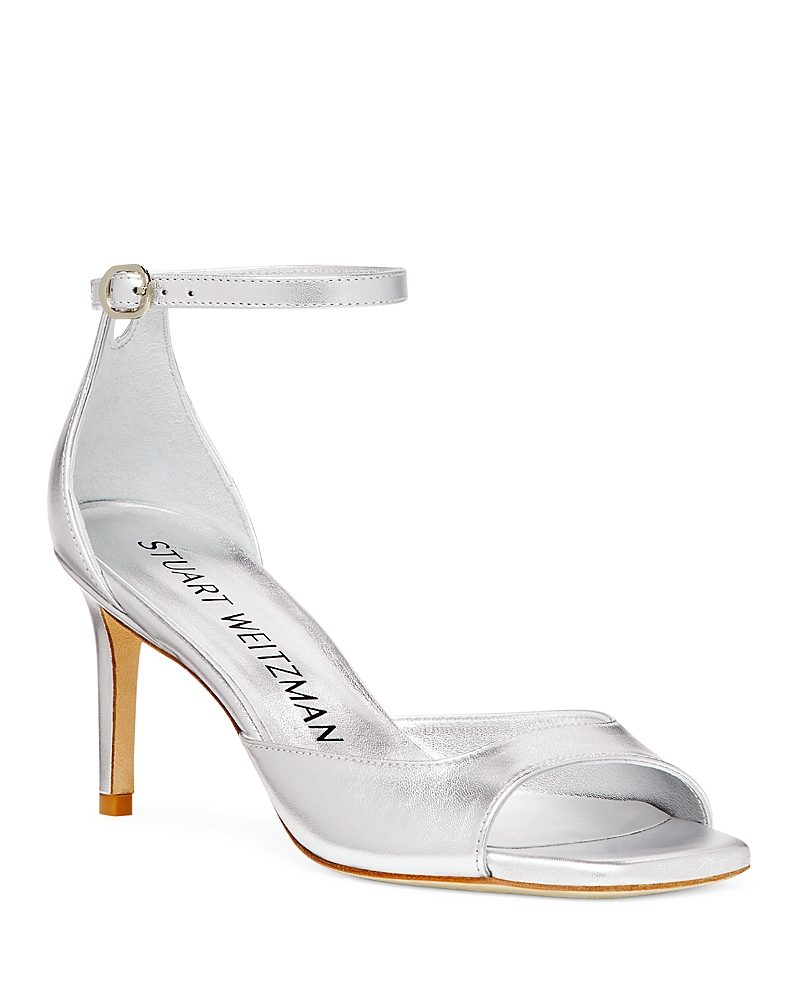 Stuart Weitzman Women’s Nudistia 75 Ankle Strap High Heel Sandals