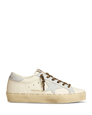 Golden Goose Women's Hi Star Lace Up Low Top Sneakers In White/light Blue