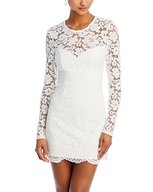 Shop Bardot Breelan Lace Mini Dress In White
