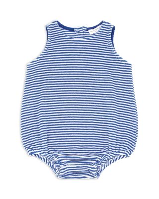 Minnow - Boys' Cotton French Terry Stripe Bubble Romper - Baby, Little Kid