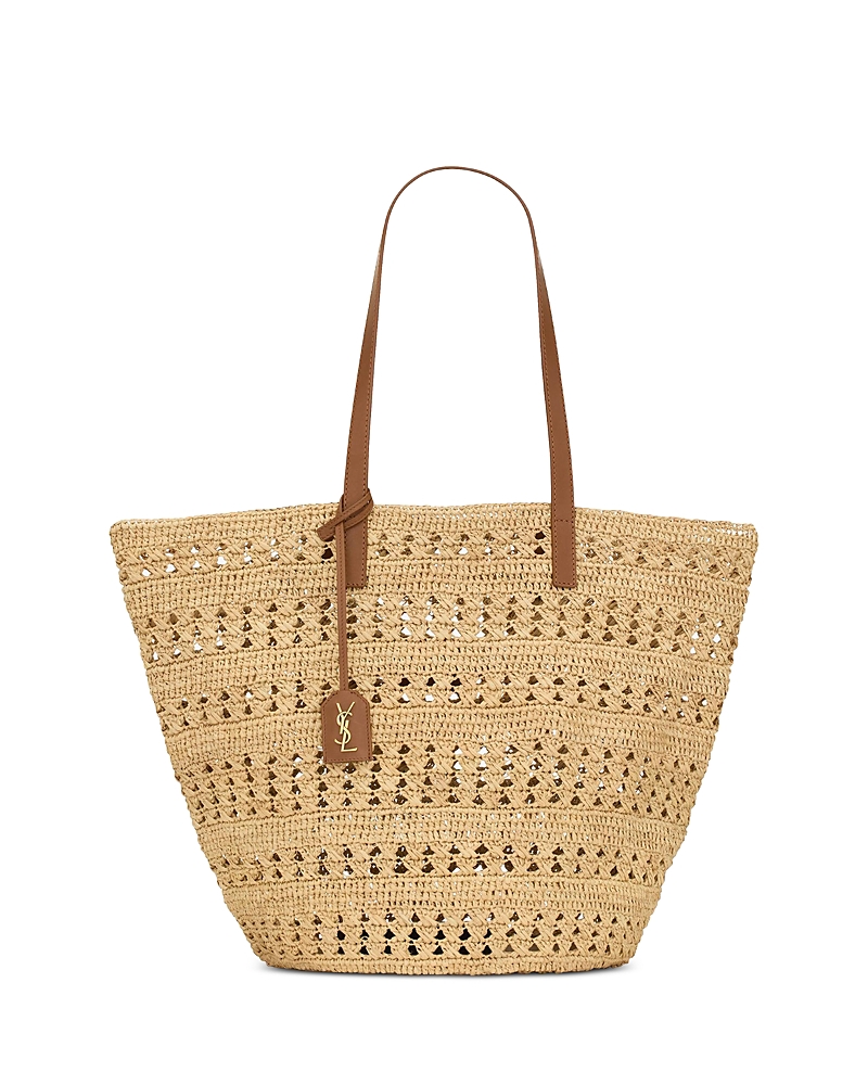 Saint Laurent Panier Medium Tote Bag in Raffia
