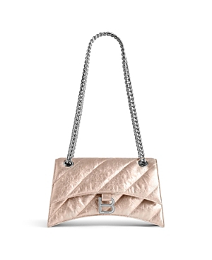 Photos - Women Bag Balenciaga Crush Small Quilted Leather Chain Shoulder Bag 9E-B2ED-A1712F2A 