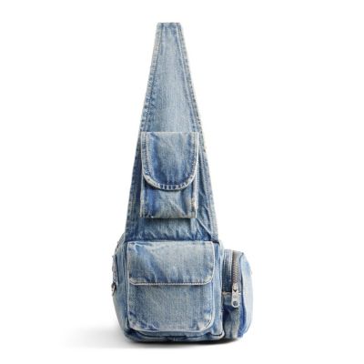 Balenciaga Superbusy Small Sling Bag Denim | Bloomingdale's