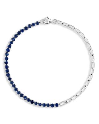 Sapphire Bracelet in 14K White Gold